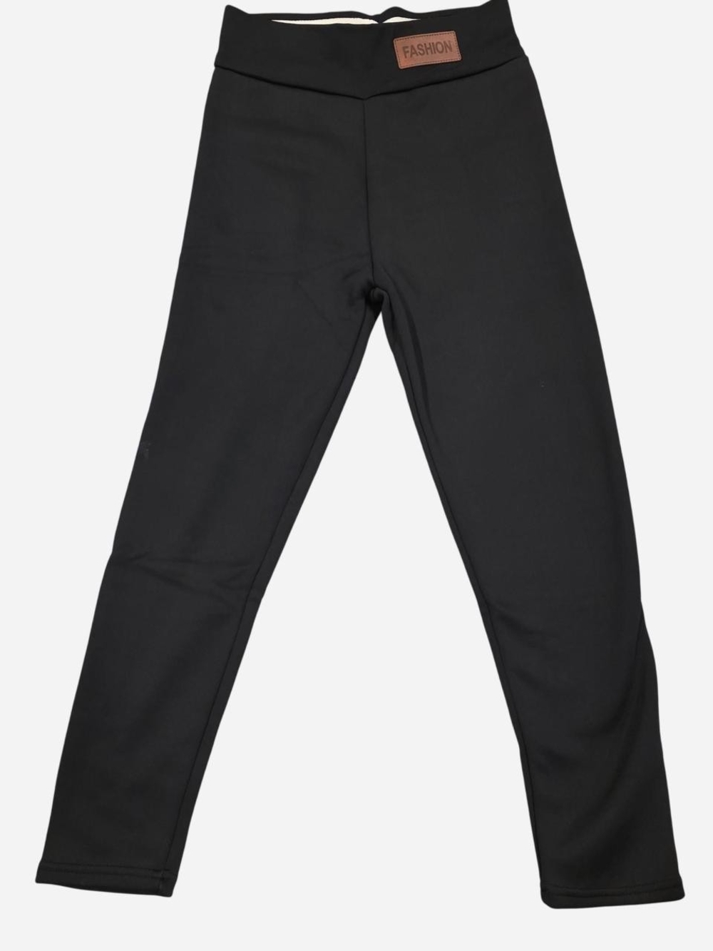 Black Fleece-Lined Leggings -